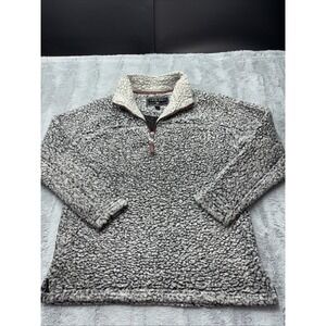 True grit Sm gray pullover Fleece